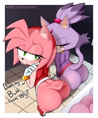 Amy_Rose Blaze_The_Cat Delicioussoups Sonic_(Series) // 1707x2048 // 282.3KB // jpg