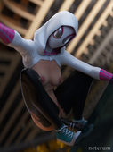 3D Blender Gwen_Stacy Marvel_Comics Spider-Man:_Into_the_Spider-Verse Spider-Man_(Series) nxtcrum // 2000x2667 // 9.0MB // png
