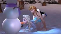 3D Animated Elsa_the_Snow_Queen Frozen_(film) Princess_Anna Source_Filmmaker // 1920x1080 // 7.8MB // mp4