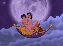 Abu Aladdin Aladdin_(Character) Disney_(series) EnchantedHentai Princess_Jasmine // 1649x1200 // 773.7KB // jpg