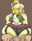 Animal_Crossing Drills Isabelle // 969x1254 // 570.8KB // png