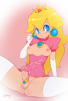 Doxy Princess_Peach Super_Mario_Bros // 500x737 // 387.3KB // png