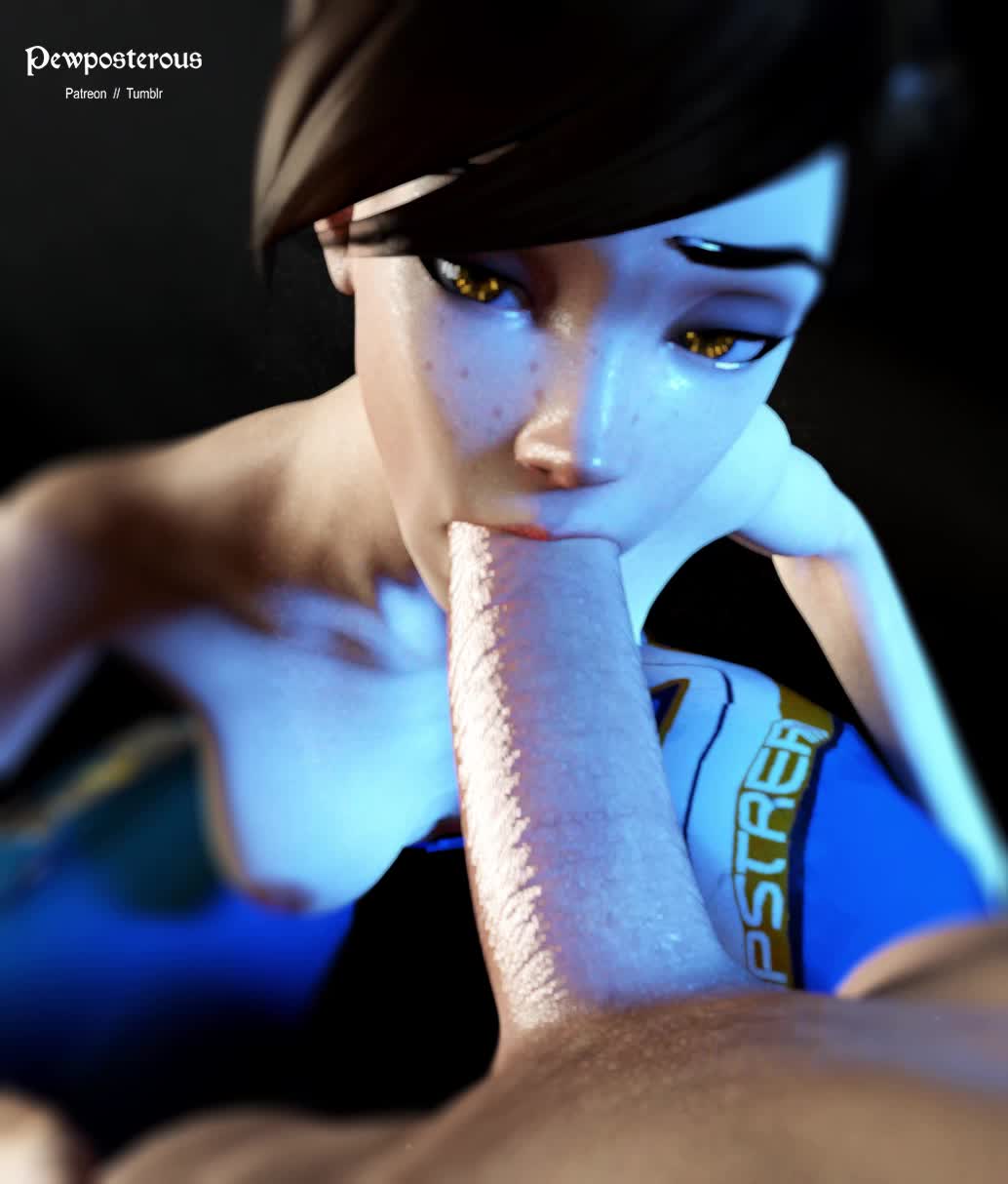 3D Animated Blender Overwatch Pewposterous Tracer // 1034x1214 // 1.1MB // webm