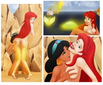 Aladdin Crossover Disney_(series) King_Triton Princess_Ariel Princess_Jasmine Sfan The_Little_Mermaid_(film) // 1200x997 // 154.9KB // jpg
