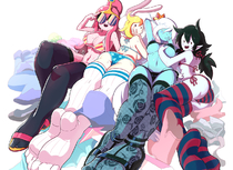 Adventure_Time Fionna_the_Human_Girl Ice_Queen Marceline_the_Vampire_Queen Princess_Bubblegum // 1280x932 // 1.1MB // png