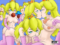 BlueversusRed Princess_Peach Super_Mario_Bros // 1200x900 // 333.0KB // jpg
