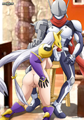 DigiHentai Digimon Justimon Sakuyamon // 1300x1837 // 813.3KB // jpg