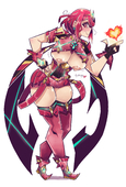 Demon_Blood_Pal Pyra Xenoblade_Chronicles_2 // 1348x2000 // 1.1MB // jpg