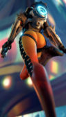 3D Blender Overwatch Tracer Yeero-sfm // 1080x1920 // 1.9MB // png