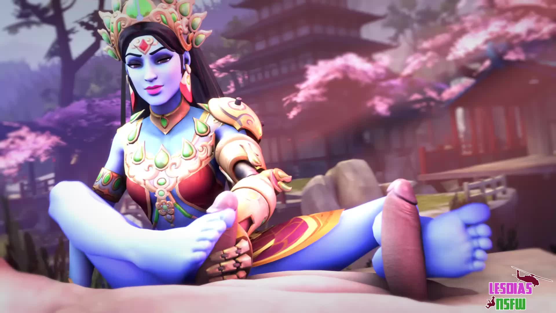 3D Animated Lesdias Overwatch Symmetra // 1920x1080 // 2.4MB // webm