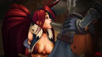 3D Animated Battle_Chasers Red_Monika Rexxcraft Sound // 1920x1080 // 16.9MB // mp4