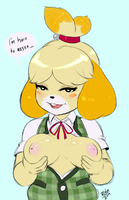 Animal_Crossing Isabelle randomboobguy // 775x1200 // 410.5KB // png