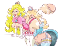 Princess_Peach Princess_Rosalina Super_Mario_Bros TwinDrills // 1227x907 // 242.4KB // jpg