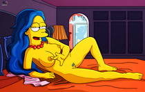 Bart_Simpson DarkMatter Marge_Simpson The_Simpsons // 4700x3000 // 1.8MB // jpg