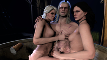 3D Ciri Geralt_of_Rivia JuiceSFM Source_Filmmaker The_Witcher_3:_Wild_Hunt Yennefer // 2560x1440 // 1.1MB // jpg